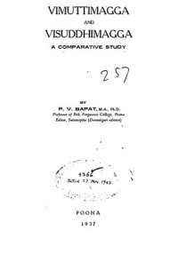 P. V. Bapat — Vimuttimagga and Visuddhimagga