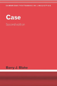 Barry J. Blake — Case (Cambridge Textbooks in Linguistics)