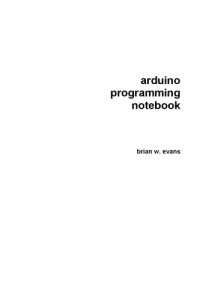 B. Evans — Arduino Programming Notebook