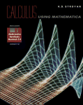 K. D. Stroyan (Auth.) — Calculus Using Mathematica