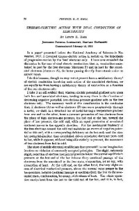 Hall E.H. — Thermo-Electric Action with Dual Conduction of Electricity