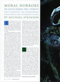 Michael Atkinson — Moral Horrors in Guillermo del Toro’s Pan’s Labyrinth, The Supernatural Realm Mirrors Man’s Inhumanity to Man