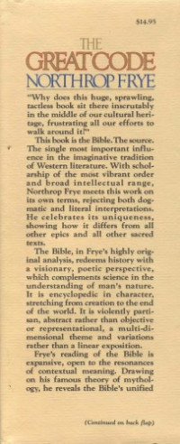 Frye, Northrop — The great code : the Bible and literature
