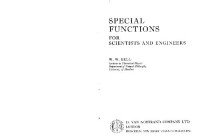 Bell W.W. — Special Functions for scientists and engineers