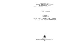 Franco Chiereghin — Hegel e la metafisica classica