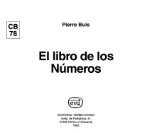 Pierre Buis; Nicolas Darrical (tr.) — El Libro de los Numeros