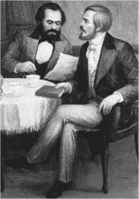 Karl Marx e Friedrich Engels — A sagrada famí­lia