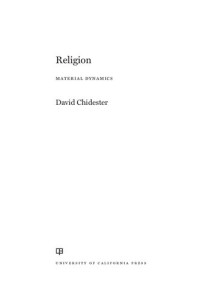 Chidester — Religion: Material Dynamics