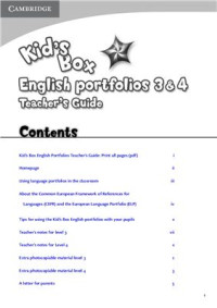 Elliott Karen, Nixon Caroline, Tomlinson Michael. — Kid's Box 3-4 My English Portfolio (Teacher's Guide)