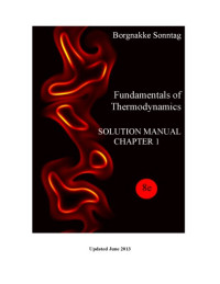 Claus Borgnakke, Richard E. Sonntag — Fundamentals of Thermodynamics, 8th Edition (Solution Manual)