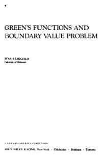 Ivar Stakgold — Green's functions and boundary value problems