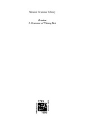 Donohue, Mark — A Grammar of Tukang Besi
