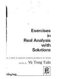 Vu Trong Tuan (ed.) — Exercises in Real and Complex Analysis with Solutions - Walter Rudin