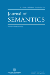 Oxford University Press — Journal of Semantics, Volume 27, Issue 3, 2010 27 3