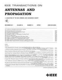  — IEEE Transactions on Antennas and Propagation