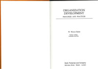 W. Warner Burke — Organization Development: Principles and Practices