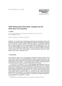 A. Jaffe (Chief Editor) — Communications in Mathematical Physics - Volume 193