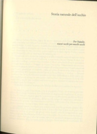 Ings Simon — Storia naturale dell'occhio