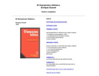 Enrique Dussel — El humanismo helenico
