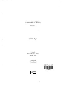 Georg Wilhelm Friedrich Hegel — Cursos de Estética II