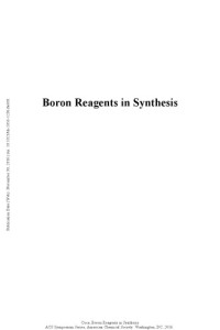 Coca, Adiel — Boron reagents in synthesis