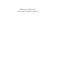 Unknown — Elimination Methods in Polynomial Computer Algebra