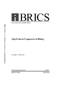 Pedersen C.N.S. — Algorithms in computational biology