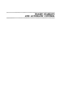 Robert C. Nelson — Flight Stability and Automatic Control [OCR]
