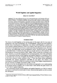 Kachru Braj. — World Englishes and applied linguistics
