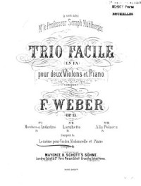 Weber F. — Trio facile