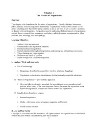 Roy J. Lewicki, Bruce Barry, David M. Saunders — Essentials of Negotiation, 6e - Solutions Manual