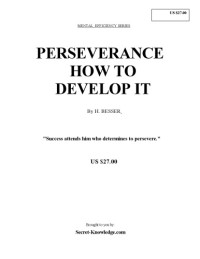 H. Besser — Perseverence: How to Develop It
