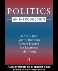 Barry Axford — Politics: An Introduction