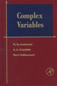 M. Ya. Antimirov, Andrei A. Kolyshkin, Rémi Vaillancourt — Complex Variables
