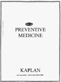  — Kaplan USMLE Step 2: Preventive Medicine