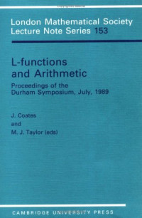 J. Coates, M. J. Taylor — L-Functions and Arithmetic