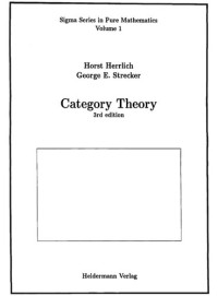Horst Herrlich; George E. Strecker — Category Theory