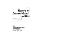 Kenneth Waltz — Theory of International Politics