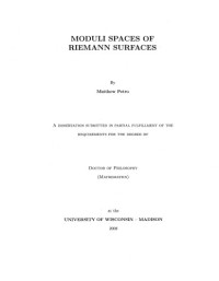 Matthew Petro — Moduli spaces of Riemann surfaces