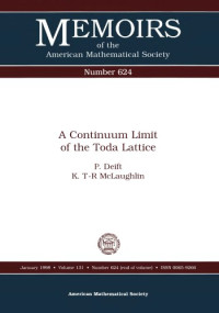 Percy Deift, Kenneth T-R McLaughlin — A Continuum Limit of the Toda Lattice