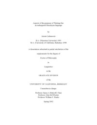Aimée Lahaussois — Aspects of the grammar of Thulung Rai: an endangered Himalayan language [PhD thesis]