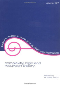 Andrea Sorbi — Complexity, logic, and recursion theory