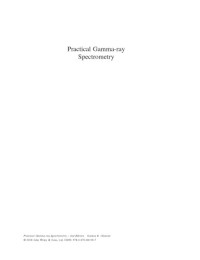 Gordon Gilmore — Practical gamma-ray spectrometry