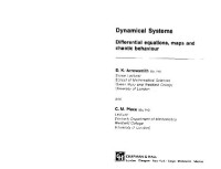 D. Arrowsmith, C.M. Place — Dynamical systems. Differential equations, maps and chaotic behaviour