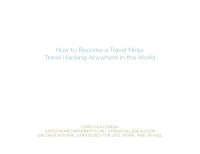 Chris Guillebeau — How to Become a Travel Ninja - Travel Hacking Anywhere in the World