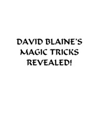 Unknown — David Blaine's Magic Revealed