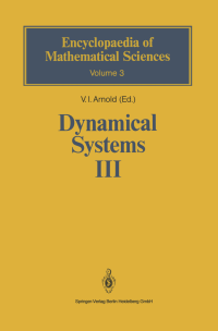 V.I. Arnold (Ed.) — Dynamical Systems III
