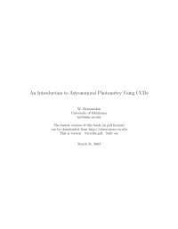  — astronomy - introduction to astronomical photometry using ccd - romanishin