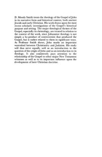 D. Moody Smith — The Theology of the Gospel of John