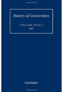 Mordechai Feingold — History of Universities - Volume XXII 2